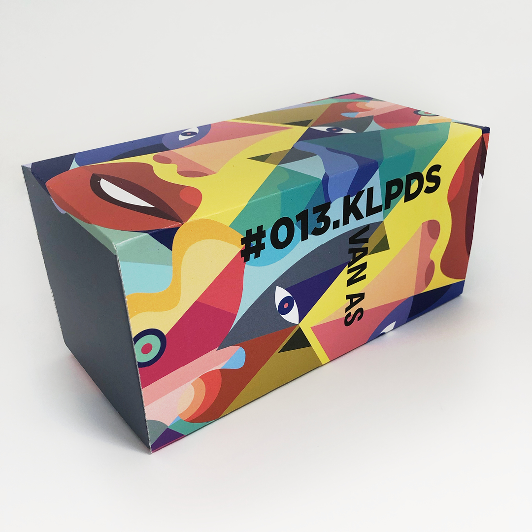 bedrukte klepdoos