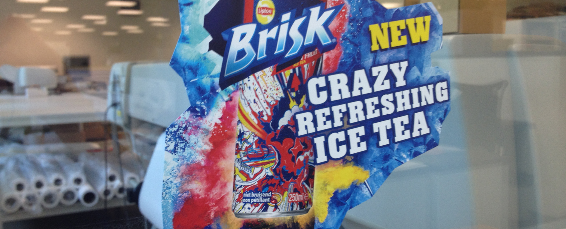 dubbelzijdige raamsticker volledig opaak