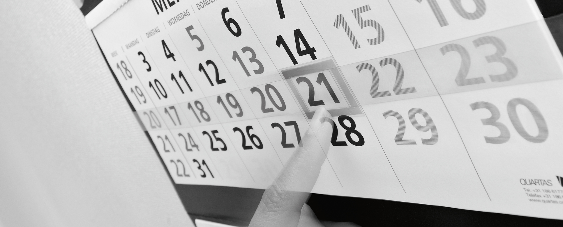 zakelijke wandkalender